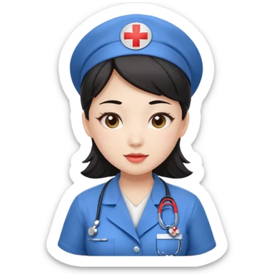 BUSTY ASIAN NURSE Katarina nsfw sfw sticker