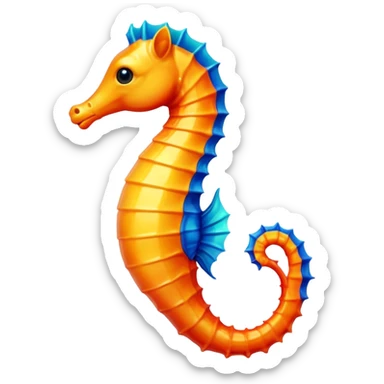 Seahorse - чтобы выглядил как настоящий эмодзи sticker