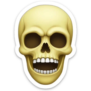 skull ugly banana sticker