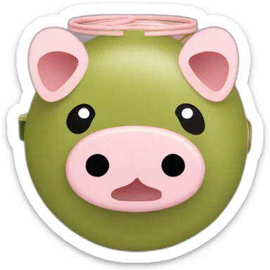 Japanese pig mosquito coil case sticker