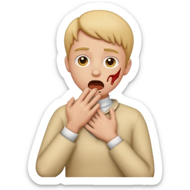 choking myself emoji sticker