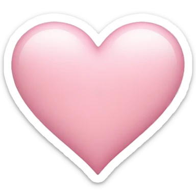 Light pink heart  sticker