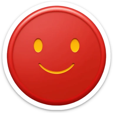 Red circle sticker