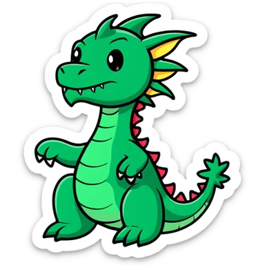 Fierce dragon sticker