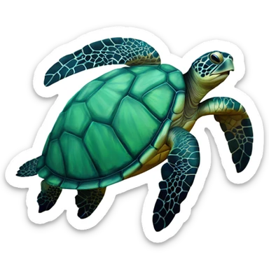 Sea turtle sticker