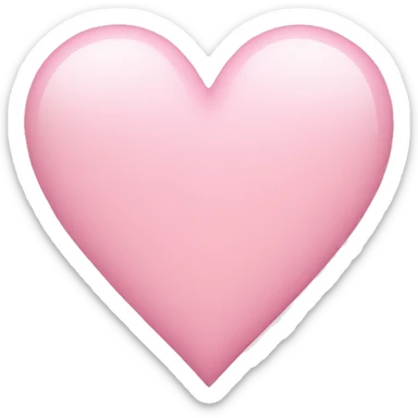 Light pink heart sticker