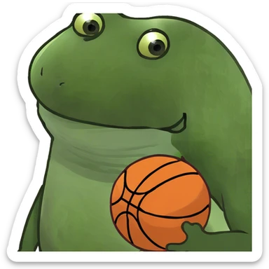 Donut basketball sticker