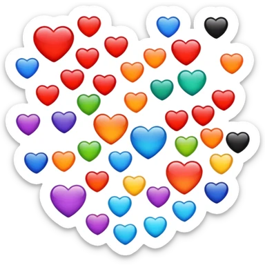 ❤🧡💛💚💙💜🤎🖤🤍 sticker