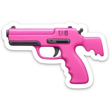 Pink Girly Gun sticker