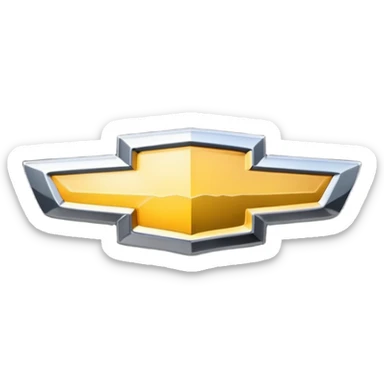 Chevrolet logo black instead of gold sticker