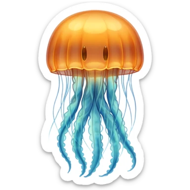 soul with the outline of a jellyfish sticker