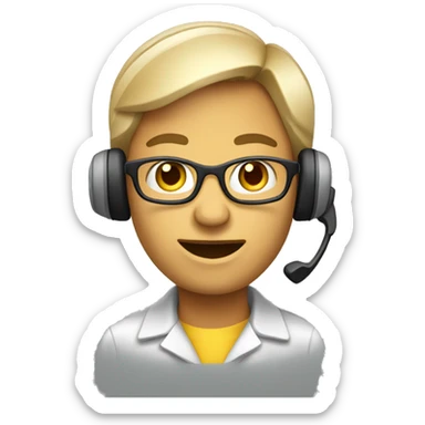 telemarketing agent sticker