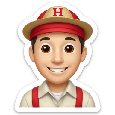 Herbie Husker sticker