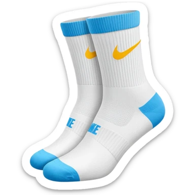 nike white socks sticker