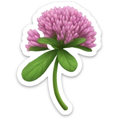 make a red clover sticker
