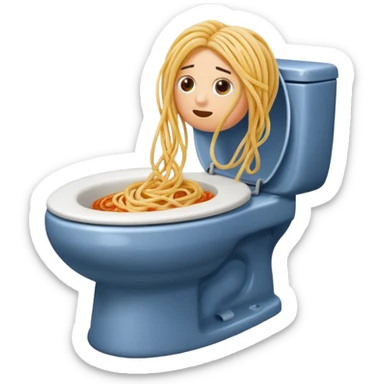 Spagetti and toilet sticker