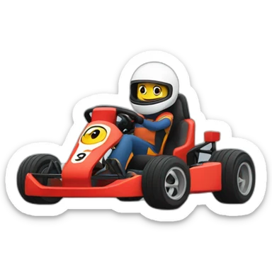 Go kart sticker