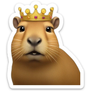 capybara king of nordelta sticker