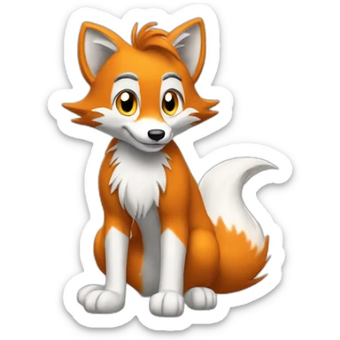 Tails renard sticker