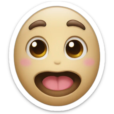 caca qui tire la langue sticker