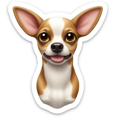 Cow spotted deer head chihuahua  sticker