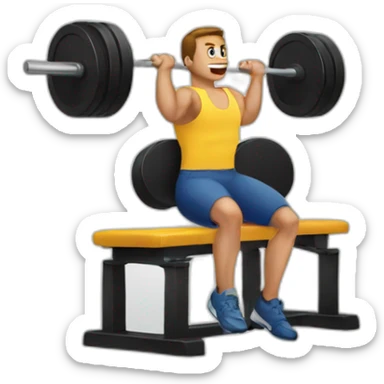 bench press sticker