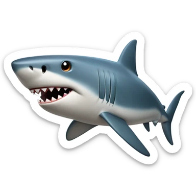 Shark with 4 legs sticker