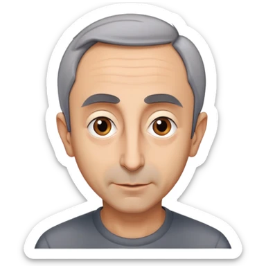 portrait of Eric Zemmour, neutral expression sticker