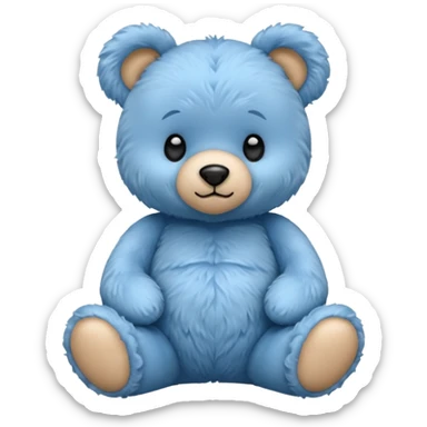 Blue Teddy in different pose sticker