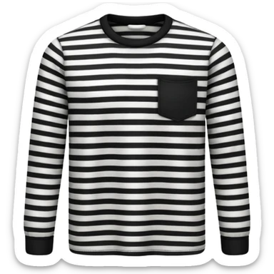 black and white striped shirt, just the shirt sticker