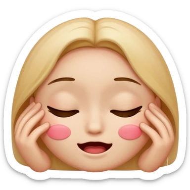 Create a shyness imoji sticker