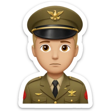 His rank is soldier sticker