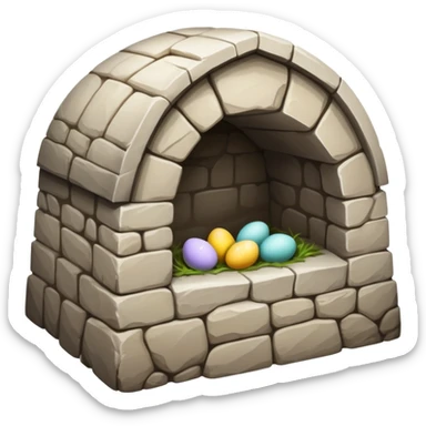 Easter tomb sticker
