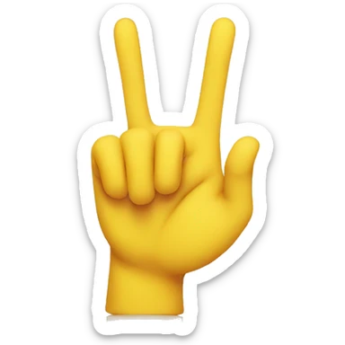 smiley face with hand silent sticker