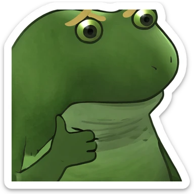 fusion of Pepe the meme frog and Marilyn Monroe, Pepe's green frog features with Marilyn's iconic blonde hair and glamorous style sticker