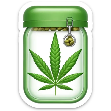 cannabis weed pack zip transparent sticker