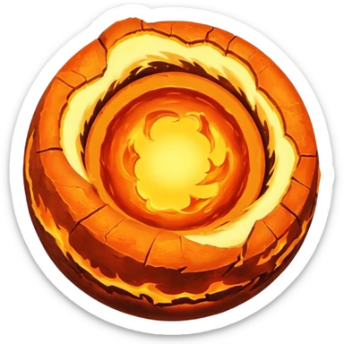 A planet's core and mantle sticker