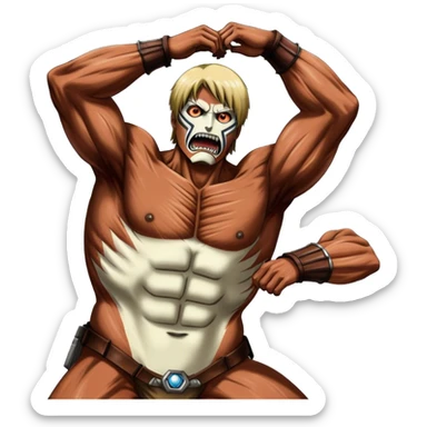 beast titan from attack on titan sticker