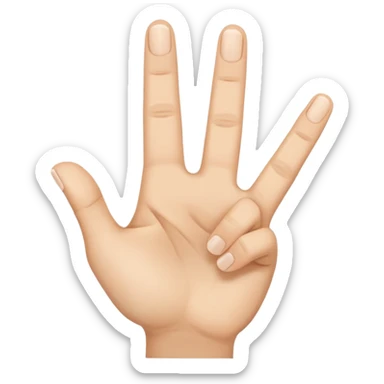 🤌 hand sign and number 2 merged together sticker