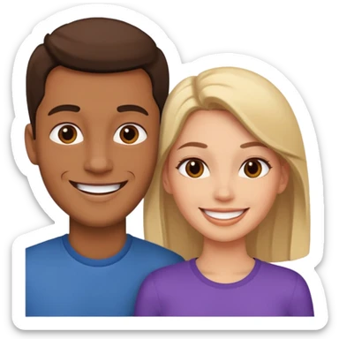 parents, one male one female sticker