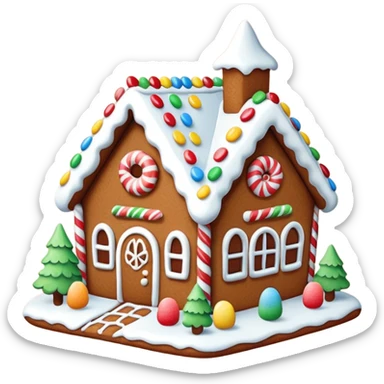 Gingerbread house sticker