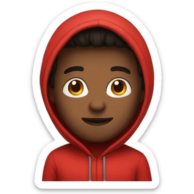 guy in the red hoodie sticker