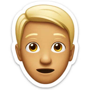 Regular emoji doing a side eye sticker