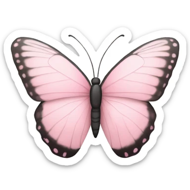 Light Pink butterfly sticker