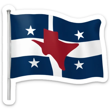 The State of Texas Flag sticker