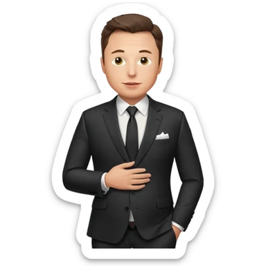 pregnant elon musk man sticker