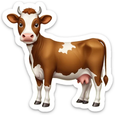 cow investment sticker