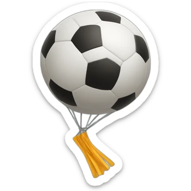 Ballon de foot qui conduit une moto sticker