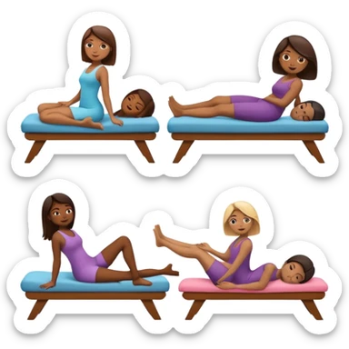 craeate me a series of emojis for those excersises:

Nose
Sit
Lay down
Spin
Focus
Drop
Walk next to me sticker