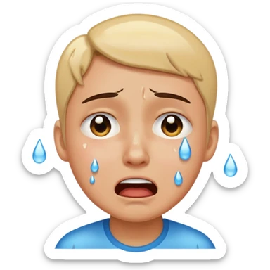 Mendiga chorando muito sticker